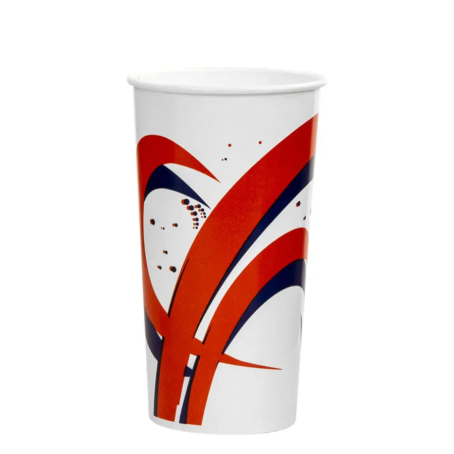 Genpak - 20oz. Paper Cold Cup, Swirl Design – G & L Distributors Ltd.