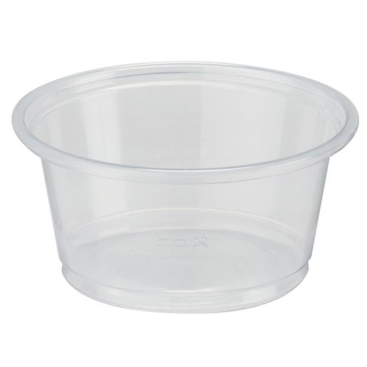 2oz Portion Cup, Clear Plastic