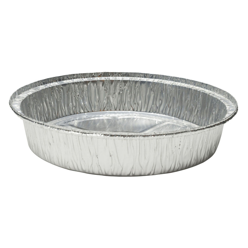 9" Round Foil Container - Shop Eco-Friendly Cups, cutlery & containers online - G & L Distributors Ltd.
