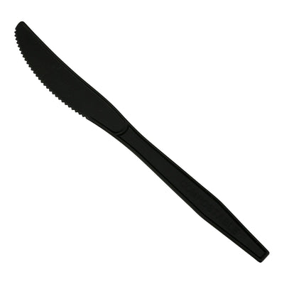 Black Compostable 7" Knife. - Shop Eco-Friendly Cups, cutlery & containers online - G & L Distributors Ltd.
