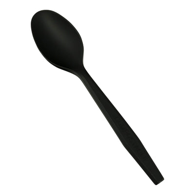 Black Compostable 6.2 Spoon. - Shop Eco-Friendly Cups, cutlery & containers online - G & L Distributors Ltd.