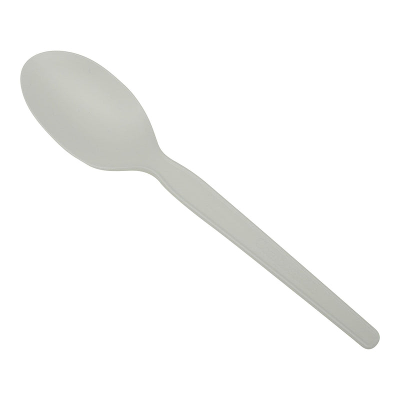 Natural White Compostable 6.2 Spoon. 1000 pack - Shop Eco-Friendly Cups, cutlery & containers online - G & L Distributors Ltd.