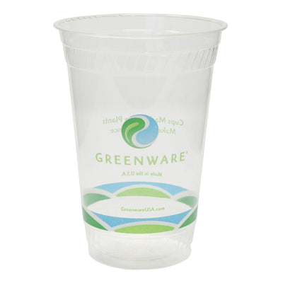 20 oz. Clear Plastic Cup-Stock Print. - Shop Eco-Friendly Cups, cutlery & containers online - G & L Distributors Ltd.