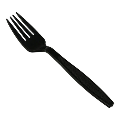 Black Heavy Duty Fork. - Shop Eco-Friendly Cups, cutlery & containers online - G & L Distributors Ltd.